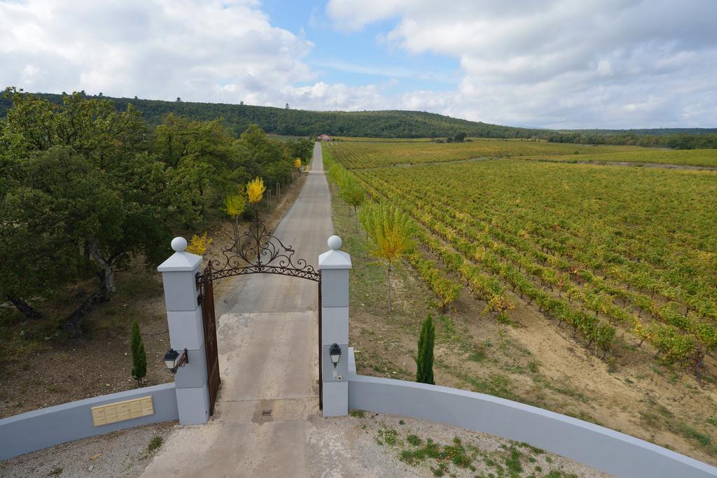 Les Terres De Saint Hilaire Bed and Breakfast Ollières Rum bild